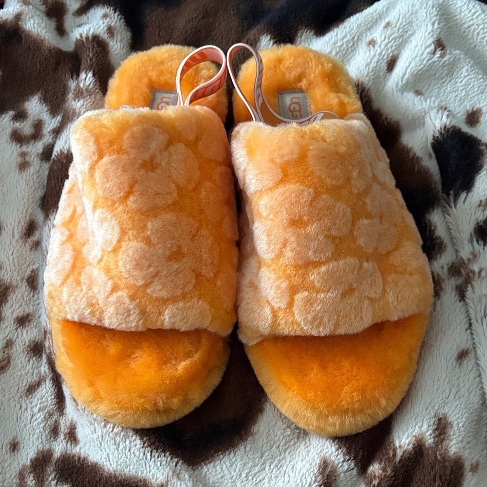 UGG Floral Orange Slippers